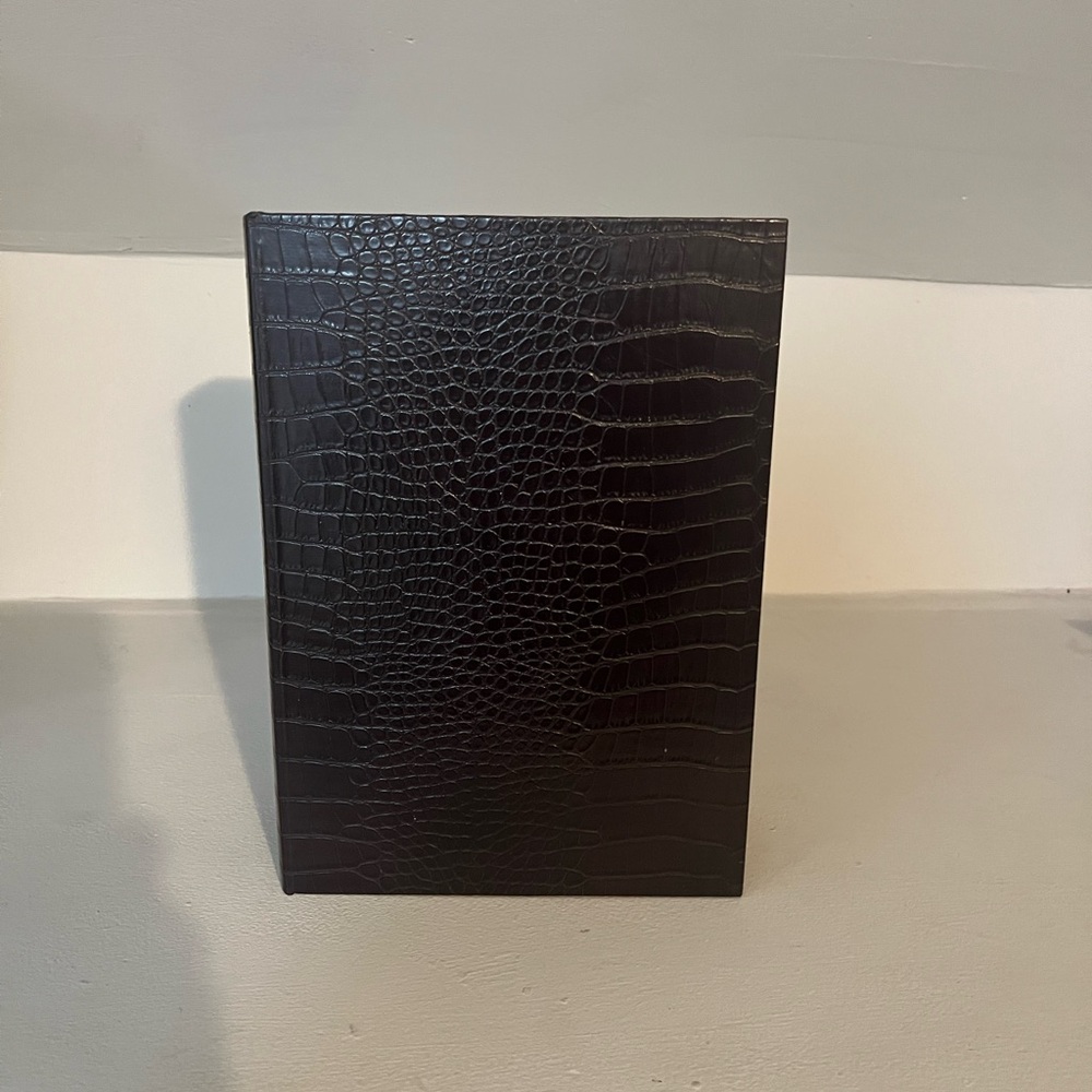 Brown Crocodile Embossed Box